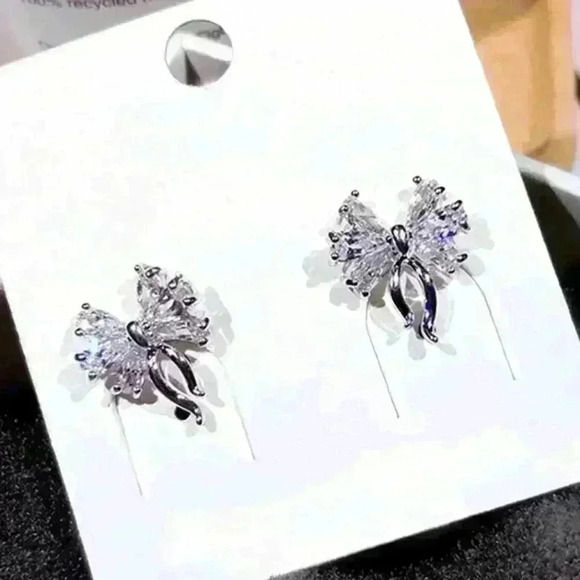 🔥 Unique Creative Designer Cute Bow Knot Stud Earrings, GPMB1534 - Picture 5 of 5